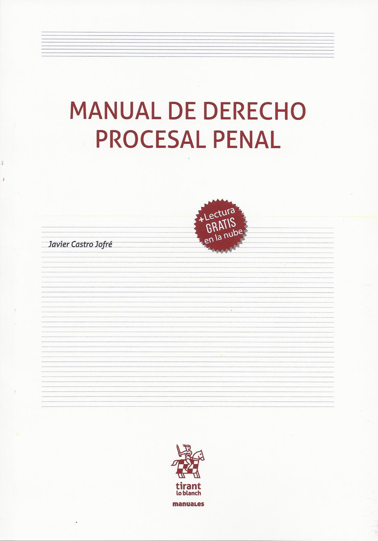 Manual De Derecho Procesal Penal