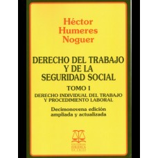 DERECHO DEL TRABAJO Y DE LA SEGURIDAD SOCIAL - TOMO I - DERECHO INDIVIDUAL DEL TRABAJO Y PROCEDIMIENDO LABORAL